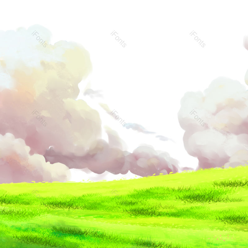 小满图片,天空元素,插画PNG,云层免抠素材